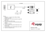 Equip DisplayPort - VGA