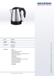 Severin WK 3327 electrical kettle
