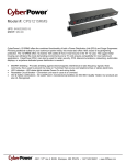 CyberPower CPS1215RMS power distribution unit PDU