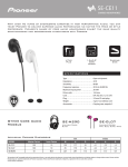 Pioneer SE-CE11-K headphone
