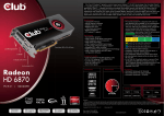 CLUB3D CGAX-68724 AMD 1GB graphics card