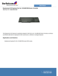 StarTech.com Replacement UK Keyboard for the 1UCABCONS Series Consoles