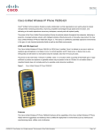 Cisco 7925G 6lines LCD Wi-Fi Wireless handset Black, Yellow