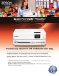 Epson PowerLite Presenter Projector/DVD Player Combo