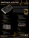 Zotac ZT-40501-10L NVIDIA GeForce GTS 450 1GB graphics card