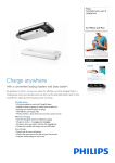 Philips ChargeOn Attachable battery pack & charging base DLP2277