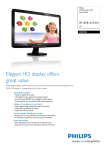Philips LCD monitor with SmartTouch 202E2SB