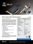 PNY VCQ4000-PB NVIDIA Quadro 4000 2GB graphics card