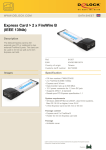 DeLOCK Express Card 2 x FireWire B (IEEE 1394b)