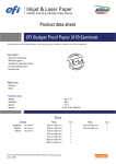 EFI Budget Proof Paper 3170 Semimatt