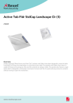 Rexel Active Tab Folder Standard Capacity Landscape Clear