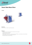 Rexel Smart Desk Base Silver