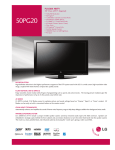 LG 50PG20 50" HD-Ready Black LCD TV