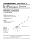 Infocus SP-WALLARM-01 project mount
