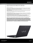 Sony VAIO VGN-BZ569P46 notebook