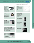 Da-Lite No.6 Wall Brackets, 6" Ext.