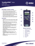 JDSU TP650 cable network tester