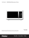 Haier MWM10100SS microwave