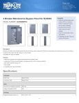 Tripp Lite 3 Breaker Maintenance Bypass Panel for SU40KX