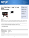 Tripp Lite External Battery Frame for Extended Runtime for select SmartOnline 20kVA & 30kVA 3-Phase UPS Systems