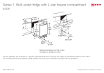 Neff K4336 combi-fridge