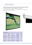 Draper KM244-V projection screen