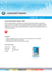 Conceptronic Universal Notebook Power Adapter 120W