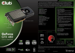CLUB3D CGNX-X4836 NVIDIA GeForce GTX 480 1.5GB graphics card