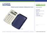 Citizen SLD-366 calculator