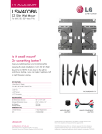 LG LSW400BG flat panel wall mount