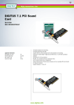 Digitus 7.1 PCI Sound Card