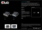 CLUB3D DVI to VGA video converter/adapter
