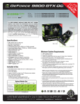 BFG Tech BFGE98512GTXOCE GeForce 9800 GTX graphics card