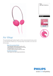Philips Lightweight Headphones SHL1601