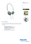 Philips Lightweight Headphones SHL1602