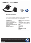 HP Digital Stereo Headset