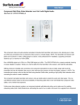 StarTech.com Component Wall Plate Video Extender over Cat 5 with Digital Audio