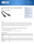 Tripp Lite T1 Shielded RJ48C Cross-over Cable (RJ45 M/M), 5-ft.