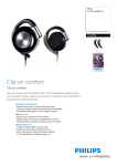 Philips Ear clip headphones SHS4700