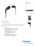 Philips In-Ear Headphones SHE9550