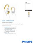 Philips Earhook Headphones SHS4845