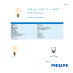 Philips Softone 15W E14 230V T45 FB 1CT