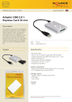 DeLOCK USB 2.0 Express Card Adapter