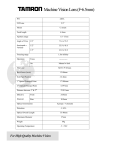 Tamron 22HA camera lense