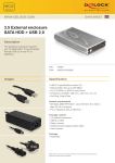 DeLOCK 3.5 SATA Enclosure