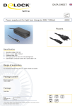 DeLOCK Power supply f/ 36W / 1500mA