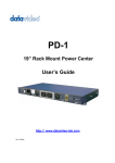 DataVideo PD-1 power distribution unit PDU