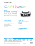 Memorex Sport CD/MP3 Boombox