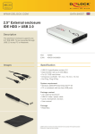 DeLOCK 2.5" Enclosure IDE HDD