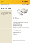 DeLOCK Adapter mini Displayport / DVI FM